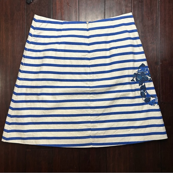 Boden size 10 Nautical White and Blue Anchor Skirt - Picture 2 of 4